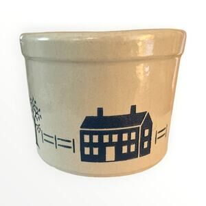 Vintage Roseville Ohio Pottery Crock in EUC